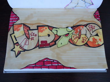 Graffiti Sketch in Barnaul - Photo by Upos