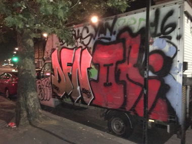 Graffiti Wall - Photo by UrbanJunkie - DFN, graff (2016)