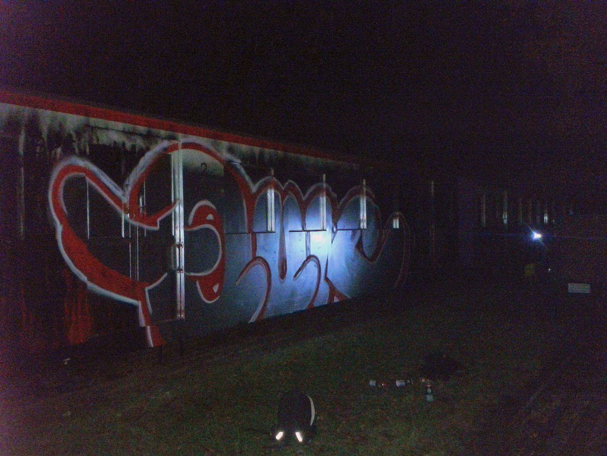 Graffiti Train - Photo by User28 - QUK, MRB, 28 (2013)