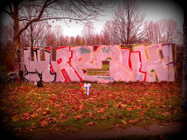 Graffiti Wall - Photo by User28 - MRB, QUK, FEPS (2013)