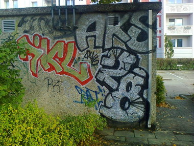 Graffiti Wall - Photo by User28 - 28, AKS, JKL (2012)