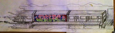 Graffiti Sketch - Photo by User28 - QUK (2014)