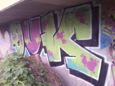 Graffiti Bombing - Photo by User28 - QUK (2011)