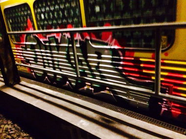 Graffiti Train - Photo by User28 - QUK, kar (2014)