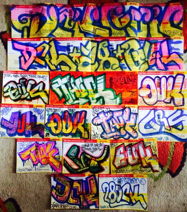 Graffiti Sketch - Photo by User28 - Dck, QUK, mrb (2014)