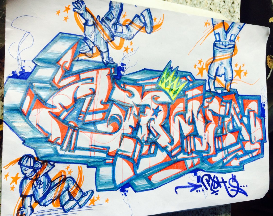Graffiti Sketch - Photo by User28 - Carmen, pioh, 28 (2014)