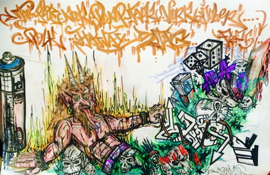 Graffiti Sketch - Photo by User28 - Pioh, Floe, nook (2014)