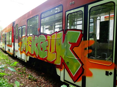 Graffiti Train - Photo by User28 - Mek, QUK (2016)
