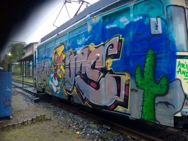 Graffiti Train - Photo by User28 - QUK, UCS (2016)