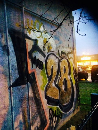 Graffiti Wall in Berlin - Photo by User28 - 28, nordnord, QUK (2014)