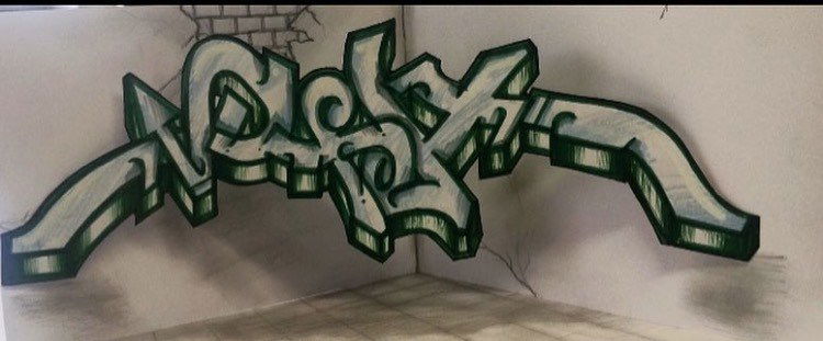 Graffiti Sketch in Berlin  - Photo by User28 - Pyoh (2017)