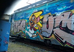 Graffiti Train - Photo by User28 - QUK, UCS (2016)