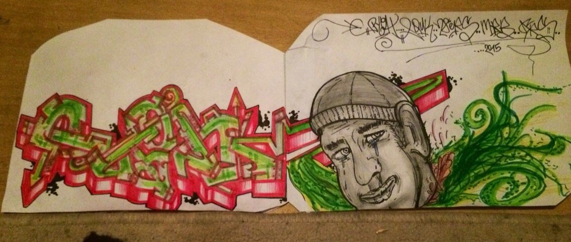 Graffiti Sketch - Photo by User28 - PioH, quk, Mrb (2015)