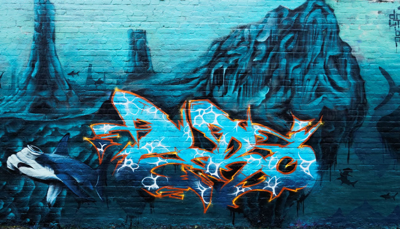 Graffiti Wall - Photo by Utopia - Pero, utopia, B2w