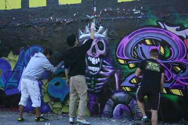 Graffiti Wall - Photo by Utopia - DieDreiVonDerTankstelle (2014)