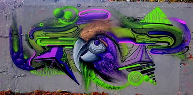 Graffiti Wall - Photo by Utopia - Utopia, Parrot, PsychedelicGraffiti (2015)