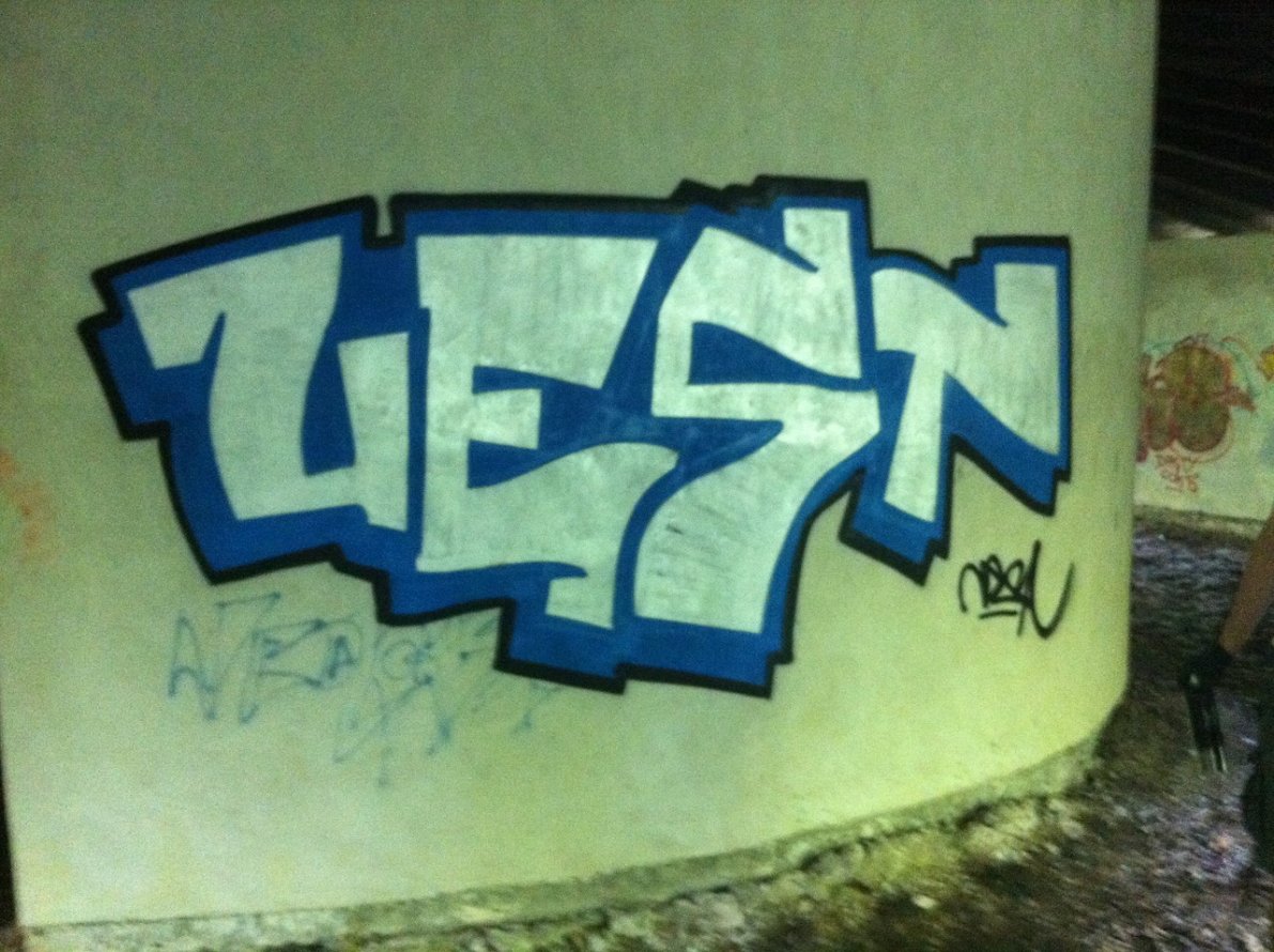 Graffiti Bombing in Siemiatycze - Photo by V35T (2013)