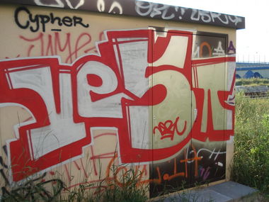 Graffiti Bombing in Warsaw - Photo by V35T