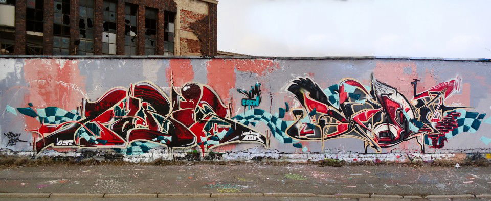 Graffiti Wall in erfurt - Photo by VMcrew - vm, ost, tdr