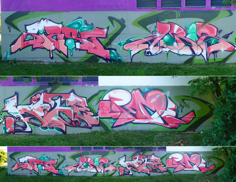 Graffiti Wall in Leipzig - Photo by VMcrew - RCS, BM, 45