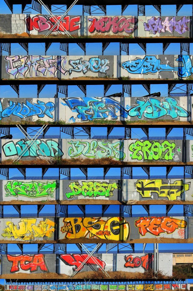 Graffiti Bombing in Delitzsch - Photo by VMcrew - NBSWE, NEXOE, PHARM