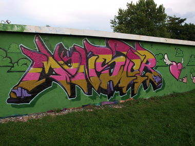 Graffiti Wall in Magdeburg - Photo by VMcrew - VM, monster, mönster (2010)