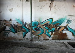 Graffiti Wall in Magdeburg - Photo by VMcrew - VM, monster (2010)