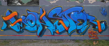Graffiti Wall in Osnabrück - Photo by VMcrew - VM, monster (2011)