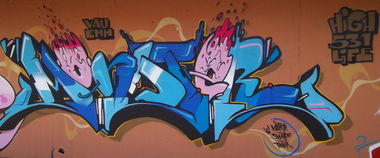 Graffiti Wall in Ingelheim am Rhein - Photo by VMcrew - VM, monster (2012)