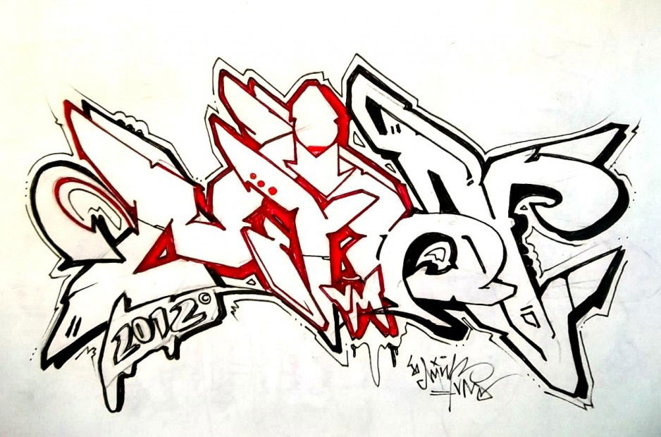 Graffiti Sketch - Photo by VMcrew - MINT, INMO, VM (2012)