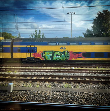 Graffiti Train in Netherlands - Photo by VOID777 - fc