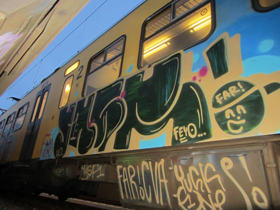 Graffiti Train - Photo by VOLKERPUTT - yusk