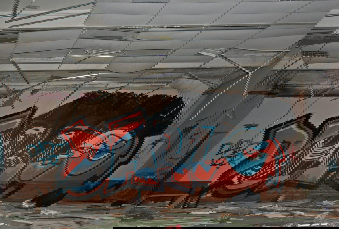 Graffiti Wall in Riga - Photo by VOUR - Daru, Vour, X-RAY (2013)