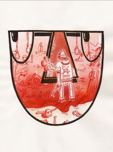 Graffiti Sketch in Riga - Photo by VOUR - HELL, Sketch, VOUR (2015)