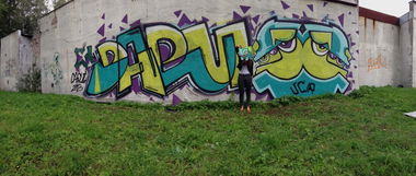 Graffiti Wall in Riga - Photo by VOUR - Vour, Daru, Riga (2013)