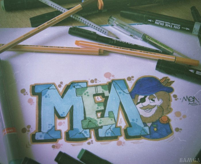 Graffiti Sketch - Photo by VaMel
