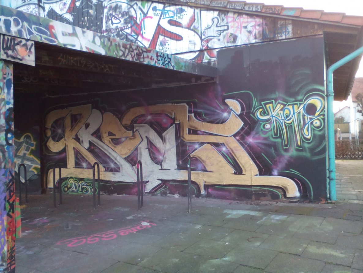 Graffiti Wall in Bielefeld - Photo by Vamoso