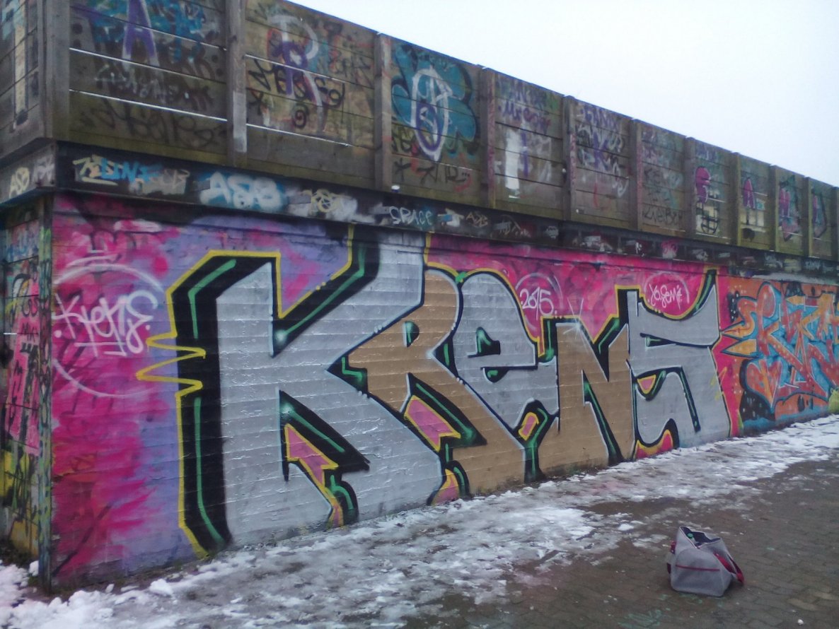 Graffiti Bombing in Bielefeld - Photo by Vamoso
