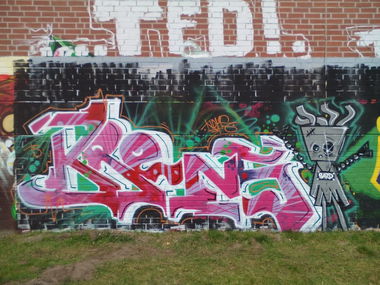 Graffiti Bombing in Steinhagen - Photo by Vamoso