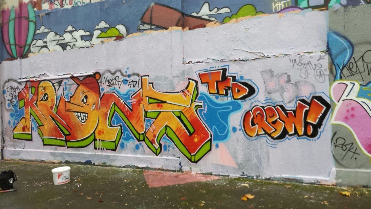 Graffiti Wall in Bielefeld - Photo by Vamoso