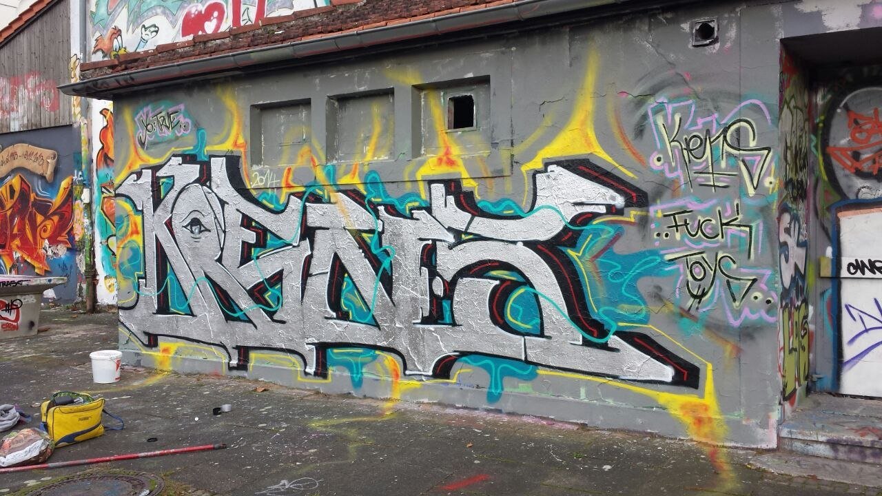 Graffiti Wall in Bielefeld - Photo by Vamoso