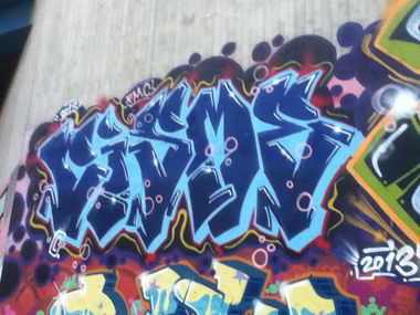 Graffiti Wall in Pulheim - Photo by Varea - Cisme, Hall, Fame (2013)