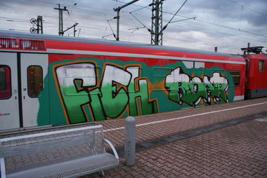 Graffiti Train - Photo by Varea - Cologne, Köln, S6 (2014)