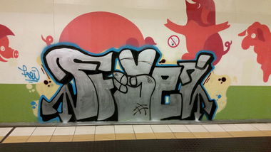 Graffiti Bombing - Photo by Varea