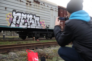 Graffiti Train - Photo by Varf