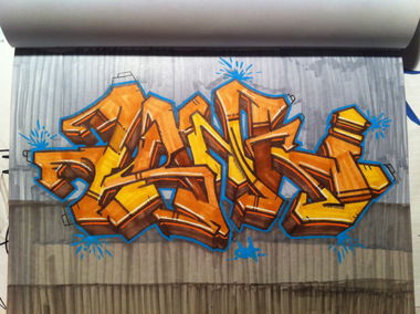 Graffiti Sketch - Photo by Veca - Tank (2016)