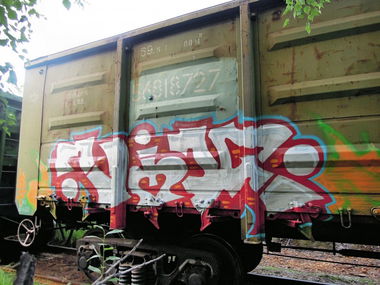 Graffiti Train in Saint Petersburg - Photo by Veekeveryweek - Viker (2013)