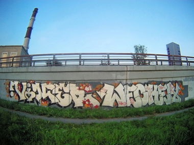Graffiti Bombing in Saint Petersburg - Photo by Veekeveryweek - Viker, Wecker (2013)