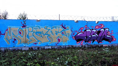 Graffiti Wall in Saint Petersburg - Photo by Veekeveryweek - Vick, Alva (2013)