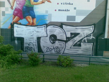 Graffiti Bombing in Pardubice - Photo by Verdants - Tcs, Pardubice, Praha (2013)